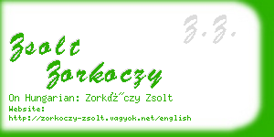 zsolt zorkoczy business card